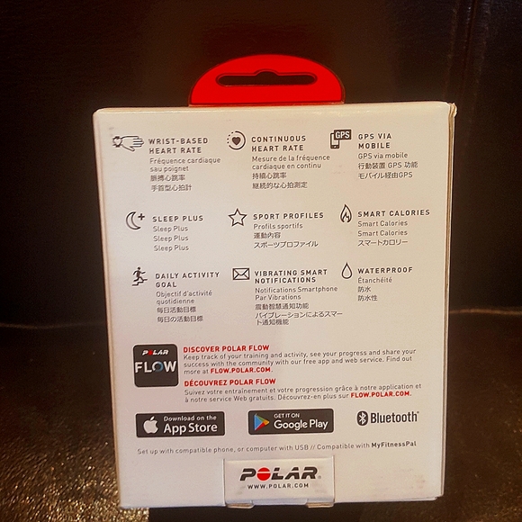 Polar A370 Fitness Tracker Sports Smart GPS Heart Rate Pulse Bluetooth Black M/L - Picture 2 of 3